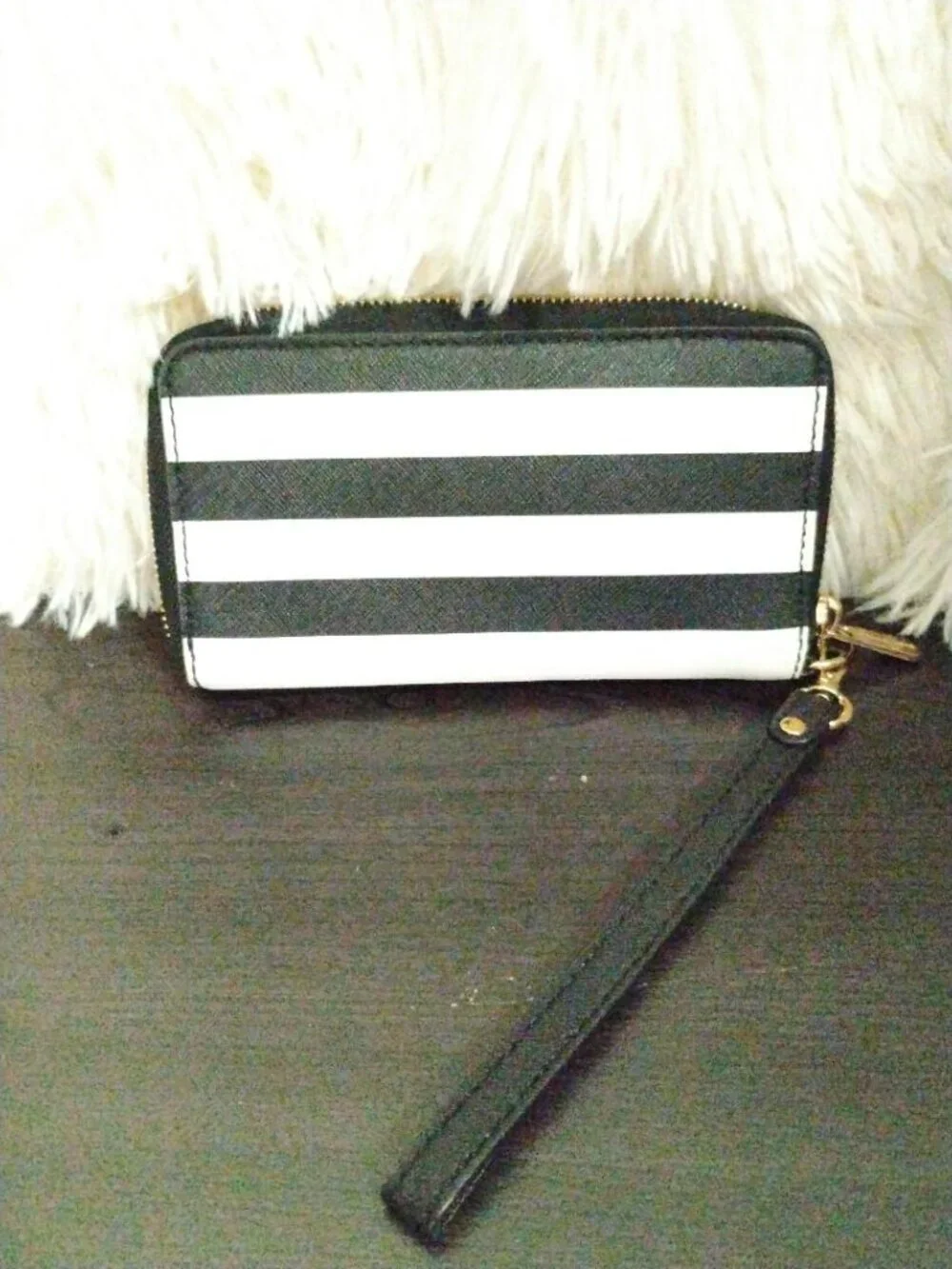 Michael Kors Jet Set Striped Wallet Wristlet NWOT